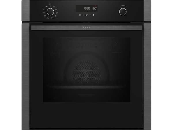 Neff N 50 B6ACH7AG3, Medium, Electric, 71 L, 71 L, 30 - 275 °C, Hydrolytic + Pyrolytic musta, Harmaa