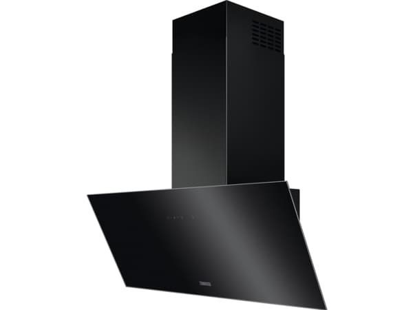Zanussi ZFV619K, 465 m³/t, eksos/resirkulering, D, A, F, 62 dB Sort