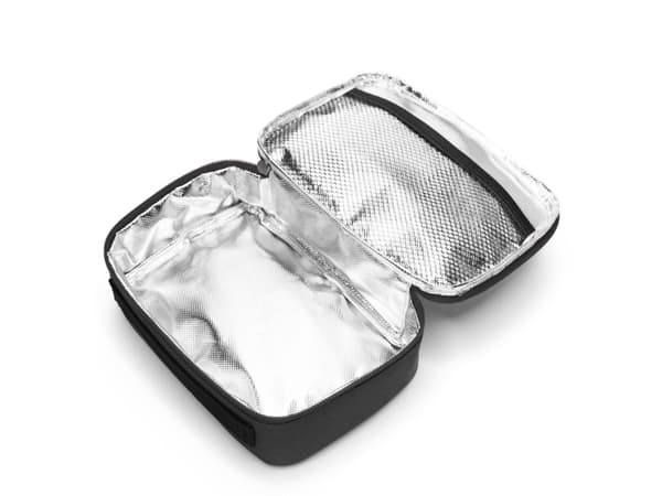Reisenthel Thermocase Dots, 1,5 l, Svart, Gjuten aluminium, Polyester, Aluminiumfolie, 200 mm, 65 mm