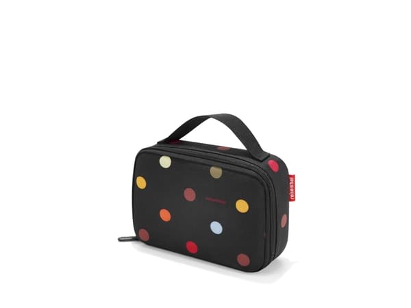 Reisenthel Thermocase Dots, 1,5 l, Svart, Gjuten aluminium, Polyester, Aluminiumfolie, 200 mm, 65 mm