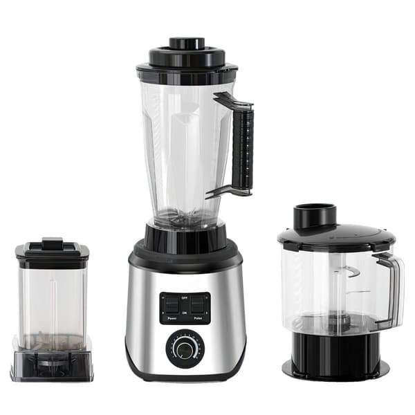 3-i-1 Saftpresser Blender Madprocessor, 9500W Effekt, Flere Krukke Størrelser,3L-1,5L-0,5L