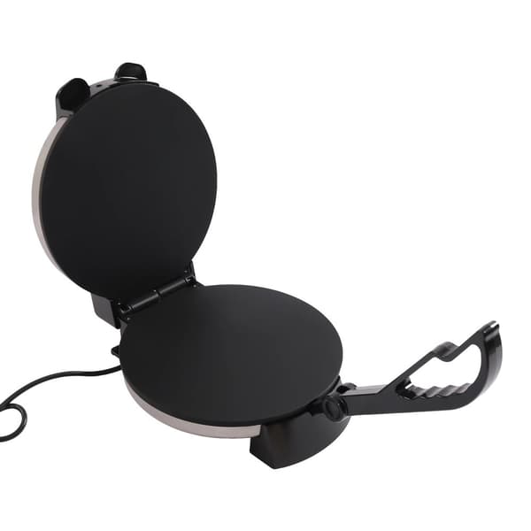 Dubbel-sidig Roti Maker, Non-stick matlagningsplatta, Temperaturjusterbar,svart