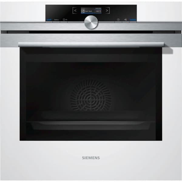 Siemens iQ700 ugn, vit, HB632GCW2S Rostfritt stål, Vit
