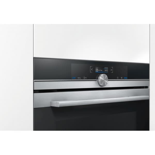 Siemens iQ700 fristående ugn, rostfritt stål, HB633GCS1S