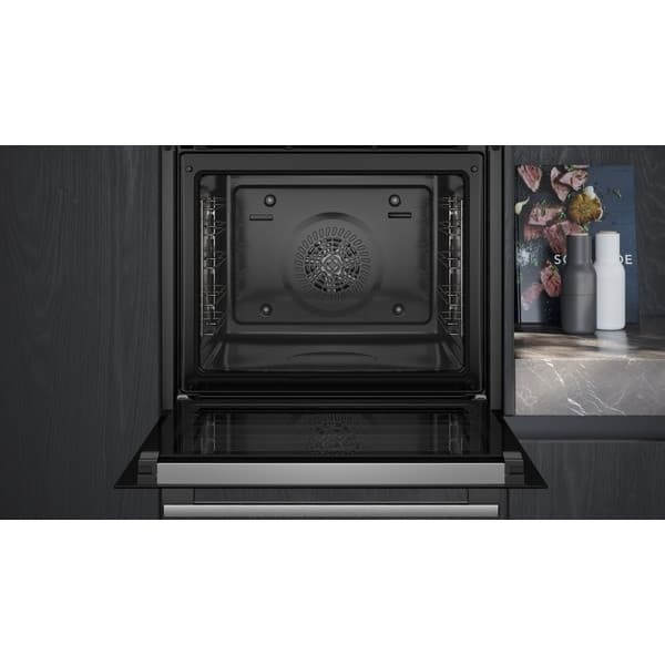 Siemens iQ300 fristående ugn, stål, HB574ABR3F