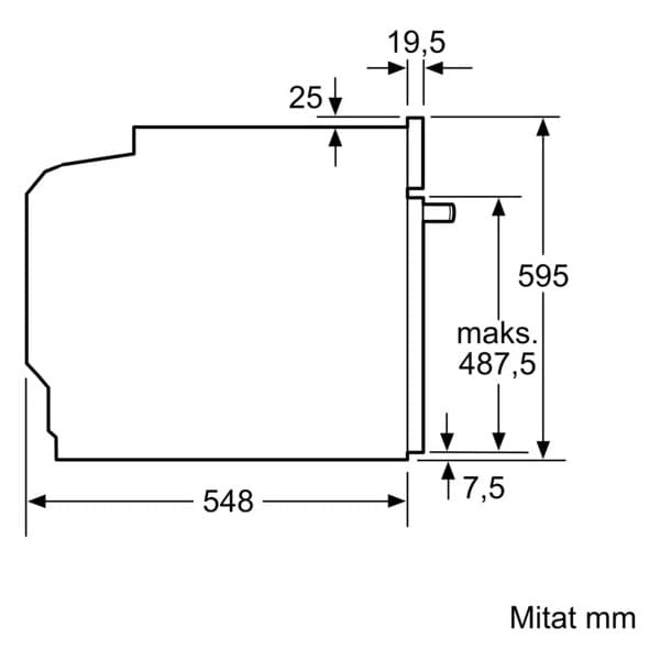 Siemens iQ300 fristående ugn, stål, HB574ABR3F
