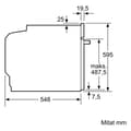 Miniatyrbild 11 av 11: Siemens iQ300 fristående ugn, stål, HB574ABR3F