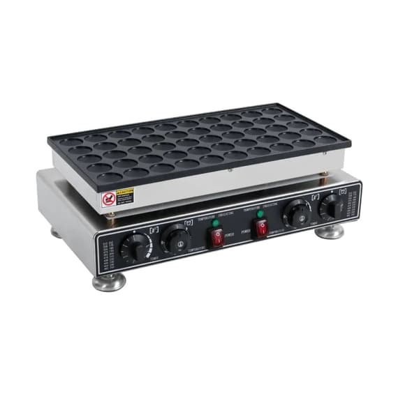 Mini hollandsk pandekage maker, effektiv kapacitet på 50 stykker, non-stick overflade, hurtig opvarmning