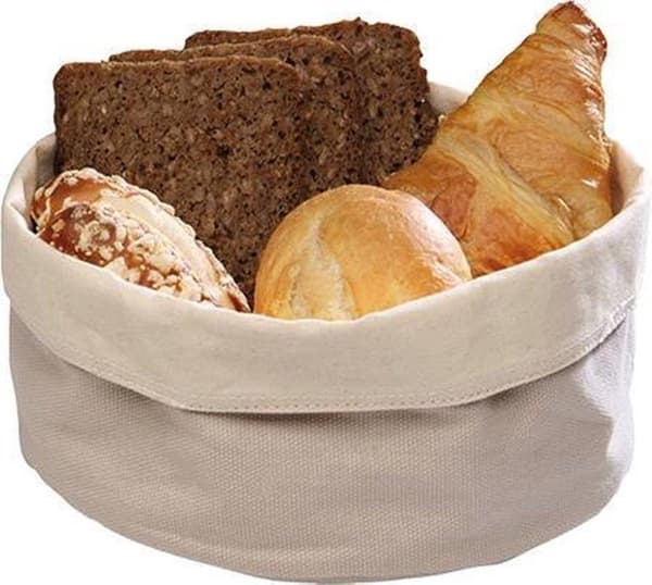 Brødkurv bomuld 20 cm rund