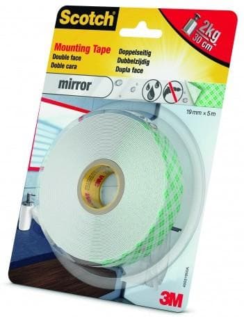 Scotch® monteringstape, 40031950, spejl, 5 mx 19 mm