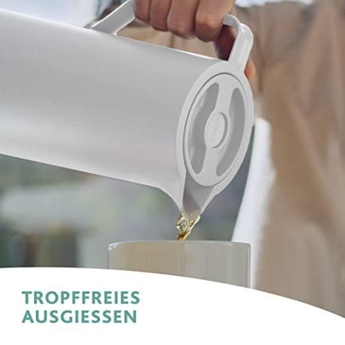 emsa vakuumkande MOTIVA, 1,0 liter, hvid i nordisk design, ergonomisk skruelåg, - 1 stk (3110600637)