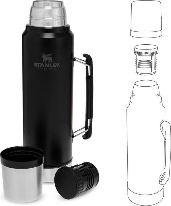 Stanley The Legendary Classic Bottle 1,00L - termosflaska - Mattsvart