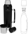 Miniatyrbild 7 av 8: Stanley The Legendary Classic Bottle 1,00L - termosflaska - Mattsvart