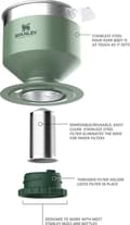 Miniatyrbillede 6 af 8: Stanley The Perfect-Brew Pour Over - Kaffefilterholder - Hammertone Grøn