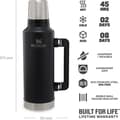 Miniatyrbild 5 av 8: Stanley The Legendary Classic Bottle 1,90L - termosflaska - Mattsvart