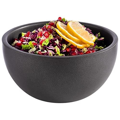 APS Levante skål, diameter 17 cm, höjd: 8,5 cm, färg: grå svart 0,9 liter dubbelväggig