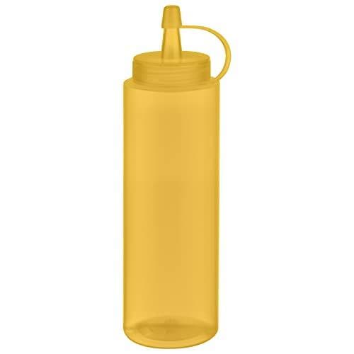 APS klämflaska, 260 ml, gul, set om 6, tillverkad av polyeten, med skruvlock och lock, - 1 st (93251)