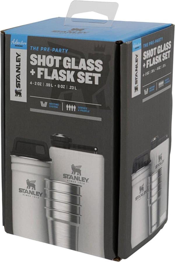 Stanley The Pre-Party Shotglass + Flask Set - Hammertone Green
