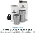 Miniatyrbild 8 av 8: Stanley The Pre-Party Shotglass + Flask Set - Hammertone Green
