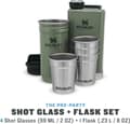 Miniatyrbild 2 av 8: Stanley The Pre-Party Shotglass + Flask Set - Hammertone Green
