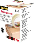 Miniatyrbild 1 av 2: Scotch 550 19 mm x 66 m tejp transparent