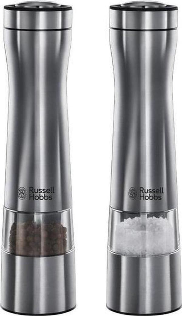 Russell Hobbs Peber & Saltmølle Sæt Elektrisk - 23 cm - Rustfrit Stål