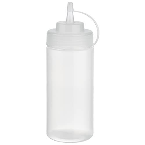 APS squeeze flaske, 490 ml, gennemsigtig, sæt med 6, lavet af polyethylen, med skruelåg og låg, - 1 stk (93253)