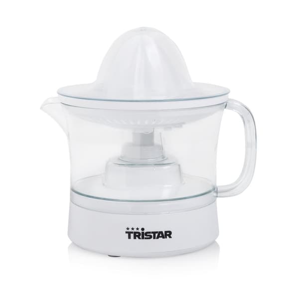 Tristar CP-3005 Citrus Juicer - Elektrisk Citrus Juicer 0,5 Liter - Avtagbar kanna - Vit