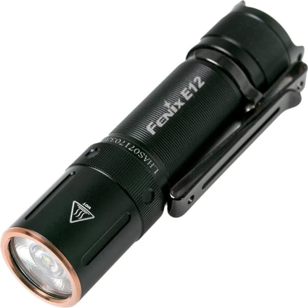 Fenix E12 V2.0 lommelygte FEE12-V2 Kompakt LED-lommelygte bredstrålende, 160 lumen, aluminium