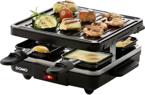 Domo DO9147G - Gourmetset - Racletteset - Kompakt - 4 personer