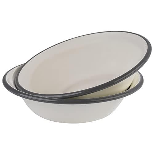 APS emalje skål, diameter: 165 mm, sæt af 2, lavet af ovnfast, tredobbelt emaljeret metal, høj - 1 stk (98669)