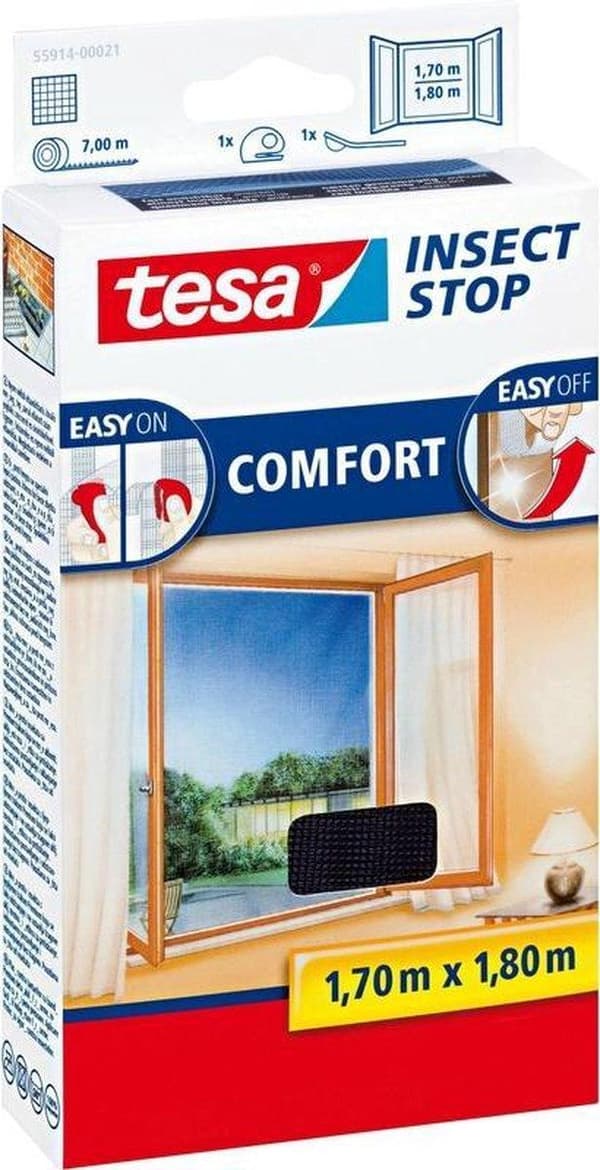 Tesa Vinduesskærm - 170x180 cm - Antracit