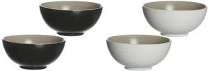 Ritzenhoff & Breker "MORELIA" all-purpose bowl, black ceramic, dishwasher-safe, diameter: 170 mm, - 1 piece (745641)