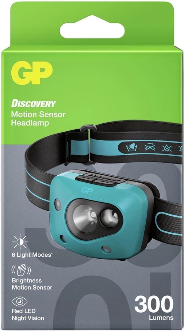 GP Discovery CH44 LED Forlygte batteridrevet 300 lm 36 timer 260GPACTCH44000 Teal
