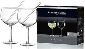 Ritzenhoff & Breker "TONIC" ginisetti, 4 kpl lasia, konepesun kestävä, setti sisältää: - 1 kpl (817737)