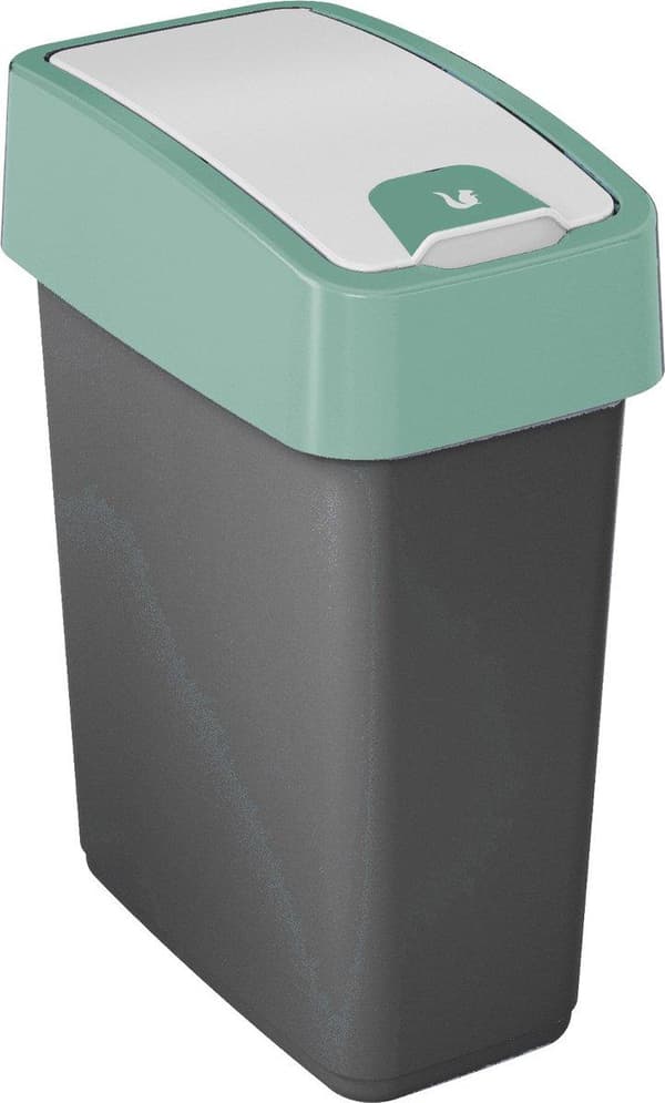 Keeper Afvalemmer met Plooideksel Premium - Zachte touch - 10 L - iso