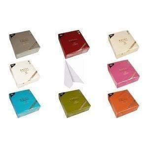 PAPSTAR napkins "ROYAL Collection", fuchsia made of tissue, 1/4 fold, 4-ply, shrink-wrapped, dimensions: 400 x - 1 piece (81747)