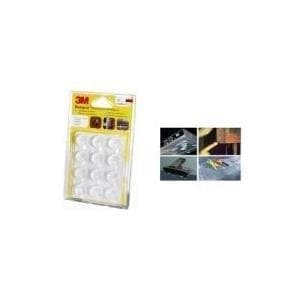 3M Bumpon elastisk buffert, transparent, rund, diam. 19,0 mm höjd: 4,0 mm självhäftande absorberande vibrationer och (SJ5344BL)