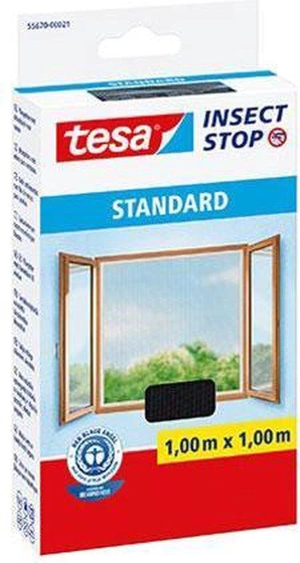 Tesa - Fönsterskärm - 100x100 cm - Svart