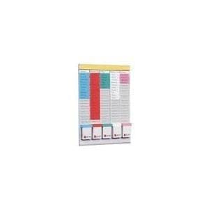 NOBO ugeplanlægger, mål: (B)320 x (H)480 mm 5 kortholdere, hver med 24 pladser til kortstørrelse 2 (2911680)