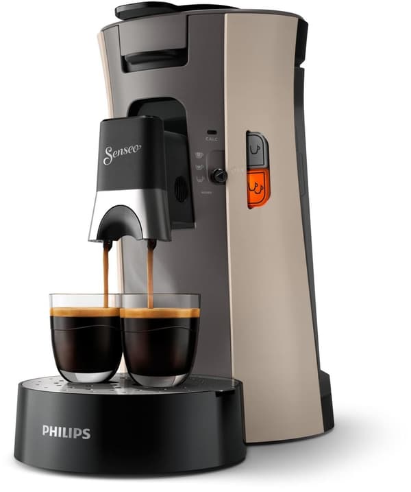 Philips Senseo Select CSA240/30 - Kaffepudemaskine - Nougat og kashmirgrå