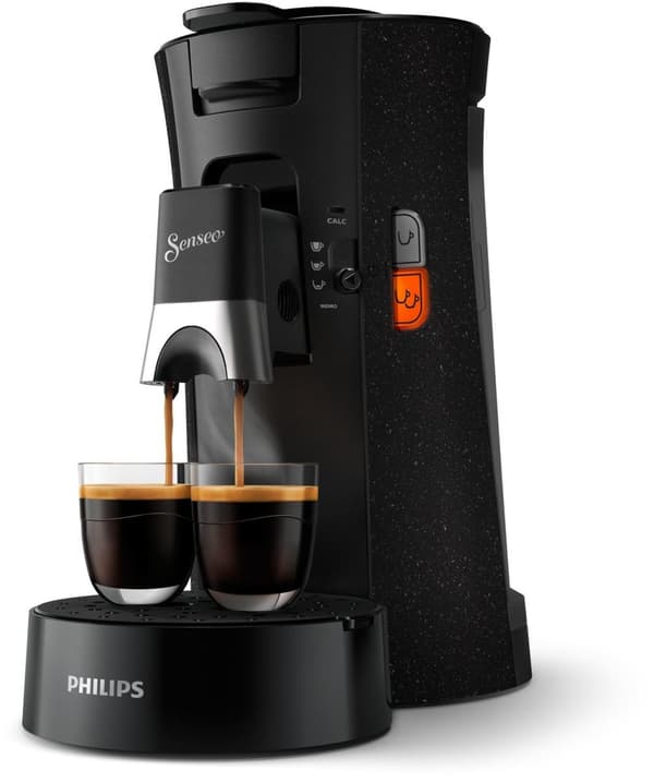 Philips Senseo Select Eco model CSA240/20 - Kaffepudemaskine - Sort med speckle-effekt