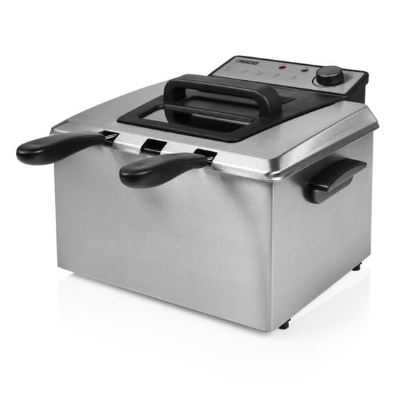 Princess 185000 - Frituregryde - Rustfrit stål - 5 liter - Dobbeltkurv - 1000g pommes frites - 3270 Watt