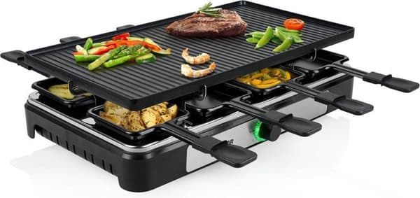 Tristar RA-2748 - 1400 W - 230 V - 50/60 Hz - 8 st (s) - Tristar RA-2748 Raclette 8 - vändbar grillplatta - 8x pannor - 1-meters nätsladd - instruktio
