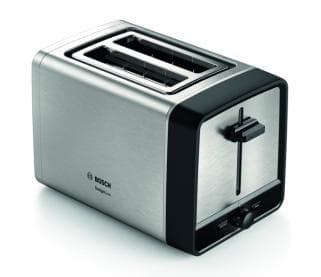 Bosch TAT5P420DE Brødrister 2 skive(r) Sort - Sølv 970 W (TAT5P420DE)