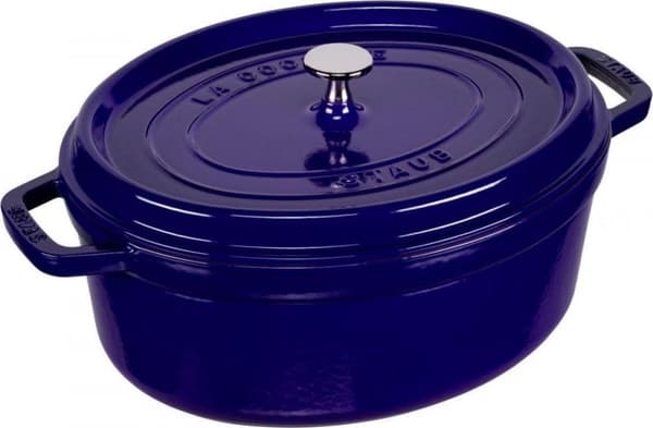 Staub cocotte - soikea - 31 cm - tummansininen