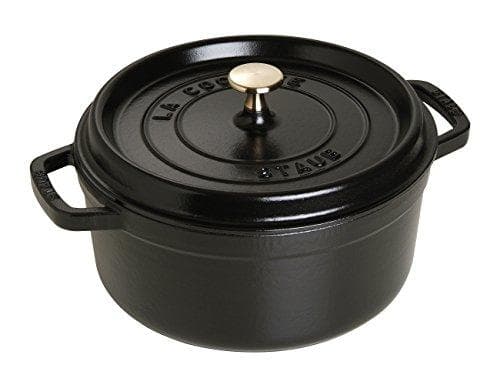 Staub Cocotte - Enkelpanna - Svart - Gjutjärn - 3,8 l - 24 cm - 4,8 kg (40500-241-0)