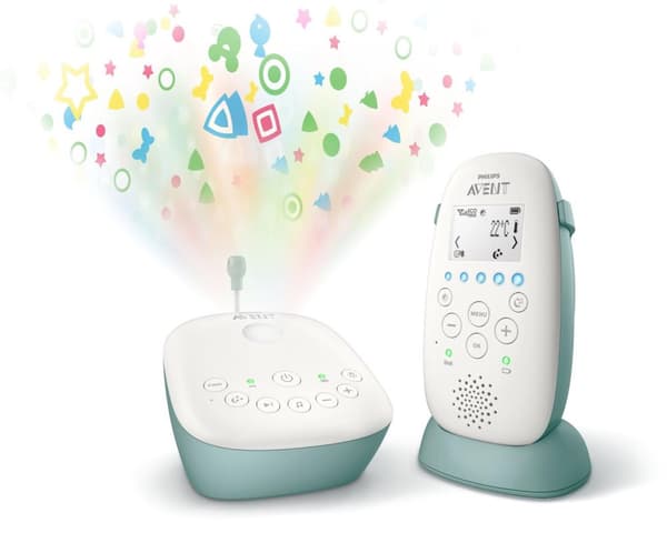 Philips SCD731/26 Avent DECT -itkuhälytin projektorilla vihreä/valkoinen