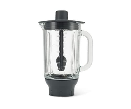Kenwood ThermoResist glasmixertilbehør KAH359GL, tilbehør til Kenwood Chef foodprocessorer, varmebestandig glasbeholder til is, supper & Co., inkl. rø