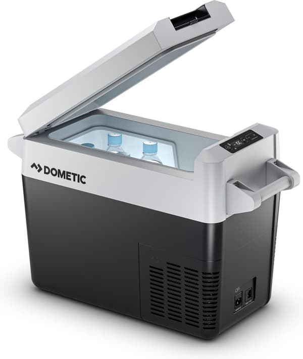 Dometic CFF 20 kompressor køleboks - 21l - 12/24/230v - Energiklasse C Grå, Hvid